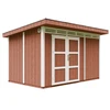 Image de Abri de jardin qualité premium 9m² l412xl279xh237 cm - rouge