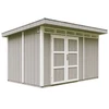 Image de Abri de jardin qualité premium 9m² l412xl279xh237 cm - gris