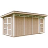 Image de Abri de jardin qualité premium 8.52+2.95 m² garage moto exterieur - marron