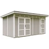 Image de Abri de jardin qualité premium 8.52+2.95 m² garage moto exterieur - gris