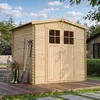 Image de Abri de jardin en bois avec sol traité - l236xl226xh218 cm - 4,33 m2
