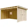 Image de Abri de jardin qualité premium 11,47 m² - h231x248x530 cm - beige