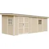 Image de Abri de jardin qualité premium 14,3 m² - h231x248x648 cm - beige