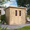Image de Abri de jardin en bois avec sol traité - l239xl142xh200cm-2.63 m2