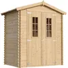 Image de Abri de jardin en bois avec sol traité - l196xl136xh218 cm- 1.98