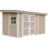 Image de Abri de jardin qualité premium h231x248x412 cm sans plancher e paroi latérale
