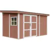 Image de Abri de jardin qualité premium h231x248x412 cm sans plancher e paroi latérale