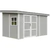 Image de Abri de jardin qualité premium h231x248x412 cm sans plancher e paroi latérale