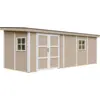 Image de Abri de jardin qualité premium 14,3 m² - h231x248x648 cm - marron
