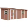 Image de Abri de jardin qualité premium 14,3 m² - h231x248x648 cm - rouge