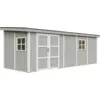 Image de Abri de jardin qualité premium 14,3 m² - h231x248x648 cm - gris
