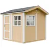 Image de Abri de jardin qualité premium 5,9m² h252x250x294cm bardeaux bitumineux jaune