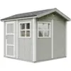 Image de Abri de jardin qualité premium 5,9m² h252x250x294cm bardeaux bitumineux gris