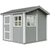 Image de Abri de jardin qualité premium 5,9m² h252x250x294 cm bardeaux bitumineux gris