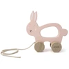 Image de Jouet à tirer en bois - mrs. Rabbit