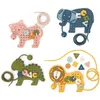 Image de Jeux de laçage bois animaux