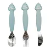 Image de Couverts 3 pièces en silicone mr shark