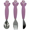 Image de Couverts 3 pièces en silicone mrs peaco
