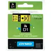 Image de DYMO 43618 Ruban D1 Standard Noir sur Jaune 6mm x 7m - S0720790