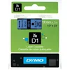 Image de DYMO 45016 Ruban D1 Standard 12mm x 7m Noir sur Bleu - S0720560