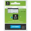 Image de DYMO 45020 Ruban D1 Standard 12mmx7m Blanc sur Transparent - S0720600