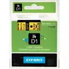 Image de DYMO 53718 Ruban D1 Standard Noir sur Jaune 24mm x 7m - S0720980
