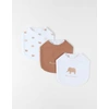 Image de Lot de 3 bavoirs, mousseline d...