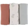 Image de Lot de 3 langes en gaze de coton bio (70 x 70 cm)