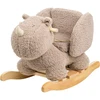 Image de Bascule teddy le rhinocéros taupe
