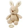 Image de Peluche musicale teddy lapin beige (22 cm)