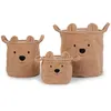 Image de Lot de 3 paniers teddy beige