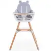 Image de Coussin de chaise haute ours gris
