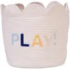 Image de Panier de rangement fleur écru (35 x 35 cm)
