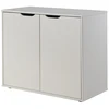 Image de Vipack pino commode 2 portes mdf bla...
