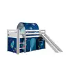 Image de Vipack pino lit mezzanine avec toboggan + space