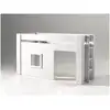 Image de Vipack noah lit mezzanine 90x200cm pin massif laqué blanc + set de rideaux