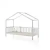 Image de Vipack dallas lit mh 90 x 200 blanc +tente textile papillon