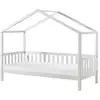 Image de Vipack dallas lit mh 90 x 200 blanc + matelas