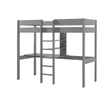 Image de Vipack lit mezzanine gris avec bureau 90x200