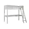 Image de Lit mezzanine avec support blanc