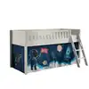 Image de Scott lit mezzanine et rideau space shuttle
