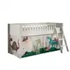 Image de Scott lit mezzanine et rideau dino