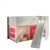 Image de Scott lit mezzanine toboggan et rideau spring
