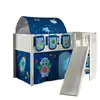 Image de Scott lit mezzanine toboggan et rideau astro, tunnel et s 3 sacs rangement