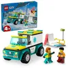 Image de L'ambulance de secours et le snowboardeu
