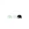Image de Mobile elephant party, noir/blanc/gris