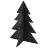 Image de Décoration sapin de noël en métal coloris noir 2 tailles
