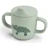 Image de Tasse à bec à 2 anses en silicone playground vert