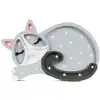 Image de Lampe veilleuse chat gris