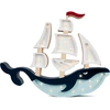 Image de Lampe veilleuse navire bleu navy